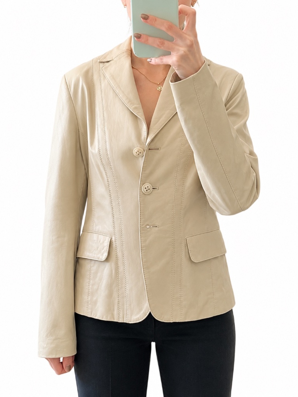 Faconnable Cream Women's Blazer